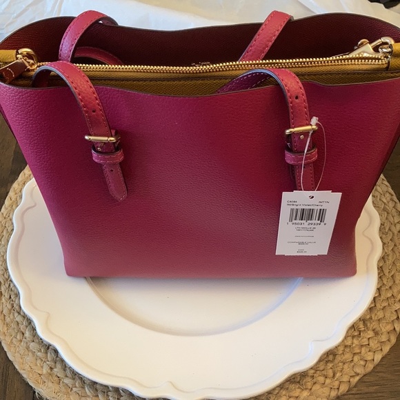 Coach Mollie Leather Tote 25 - Picture 4 of 10